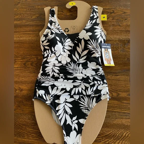 NWT. Lands' End Ladies' Swimsuit. Size Small. Color -Black. - Picture 3 of 3